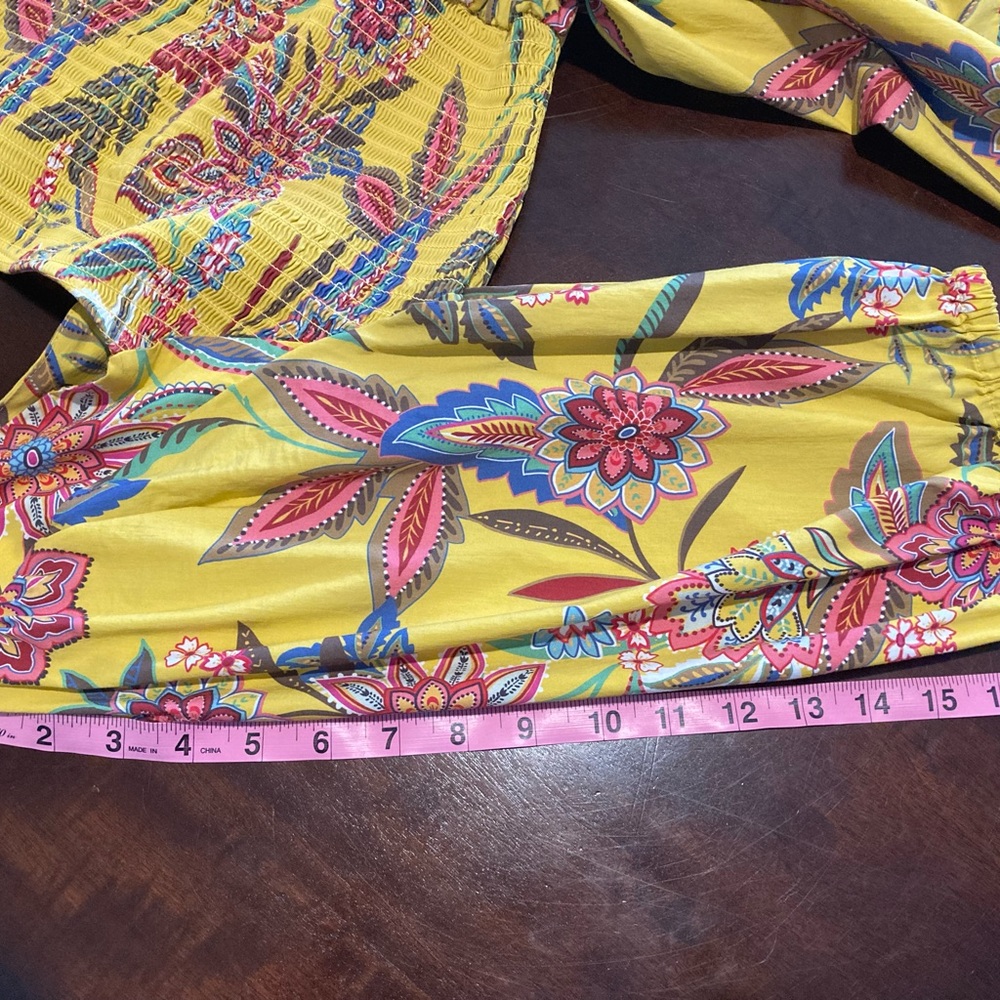 Johnny Was Mladen midi sundress yellow floral - Picture 12 of 12